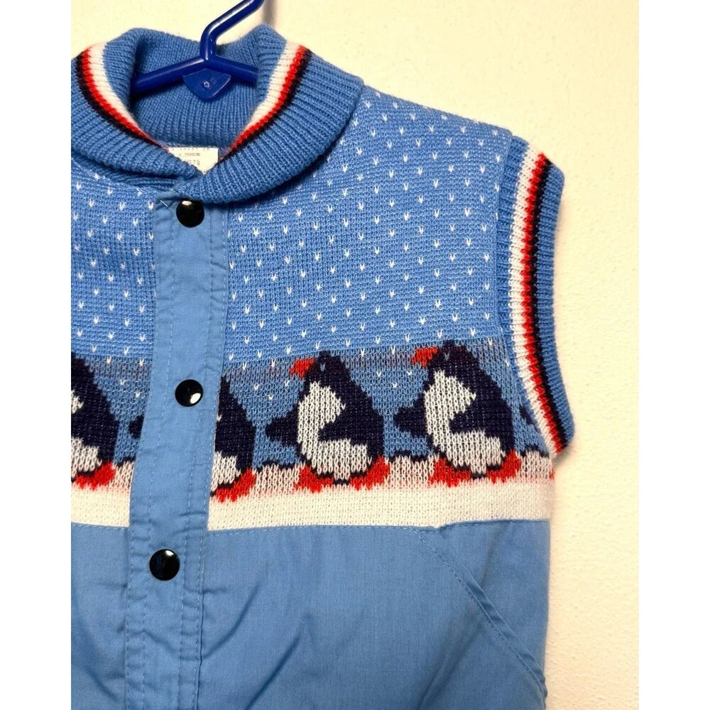 Vintage Penguin Puffer Vest